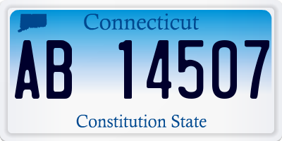 CT license plate AB14507