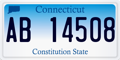 CT license plate AB14508