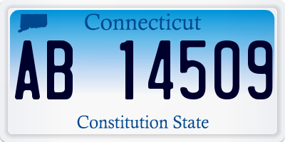 CT license plate AB14509