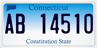 CT license plate AB14510