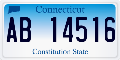 CT license plate AB14516
