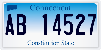 CT license plate AB14527