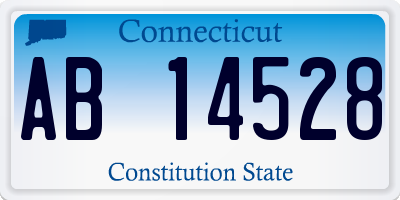 CT license plate AB14528