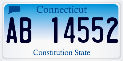 CT license plate AB14552