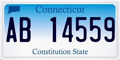 CT license plate AB14559