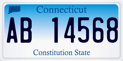 CT license plate AB14568