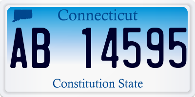 CT license plate AB14595