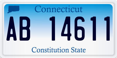 CT license plate AB14611