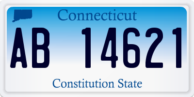 CT license plate AB14621