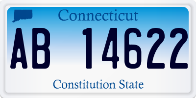 CT license plate AB14622