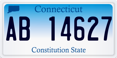 CT license plate AB14627