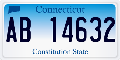 CT license plate AB14632