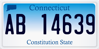 CT license plate AB14639