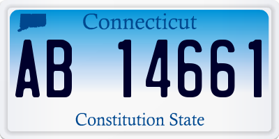 CT license plate AB14661