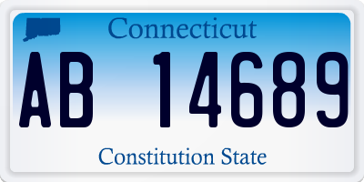 CT license plate AB14689