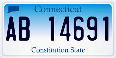 CT license plate AB14691