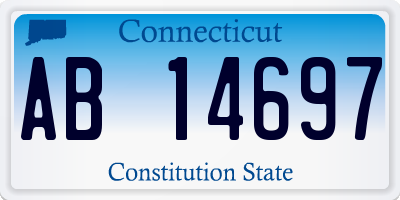 CT license plate AB14697