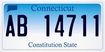 CT license plate AB14711