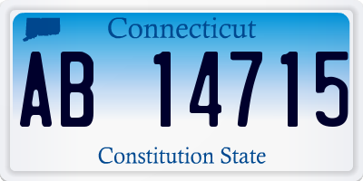 CT license plate AB14715