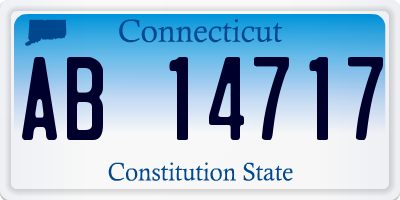 CT license plate AB14717