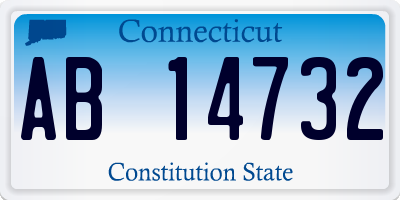 CT license plate AB14732