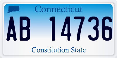 CT license plate AB14736