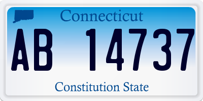 CT license plate AB14737