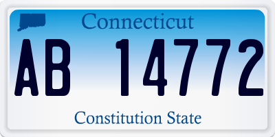 CT license plate AB14772