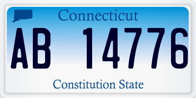 CT license plate AB14776