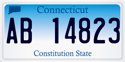 CT license plate AB14823