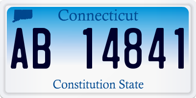 CT license plate AB14841