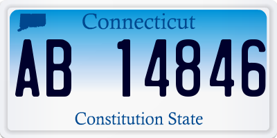 CT license plate AB14846