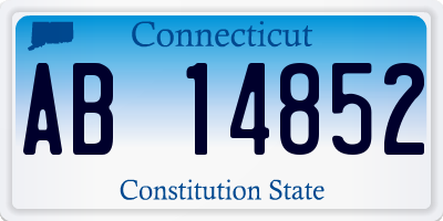 CT license plate AB14852