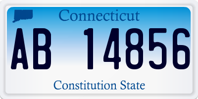CT license plate AB14856