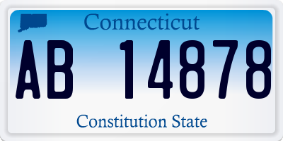 CT license plate AB14878