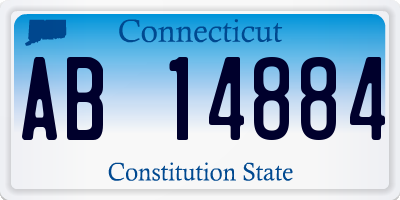 CT license plate AB14884