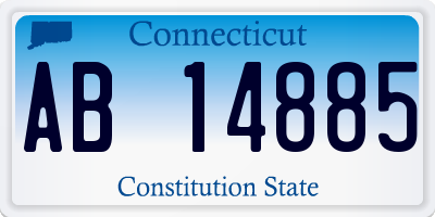 CT license plate AB14885