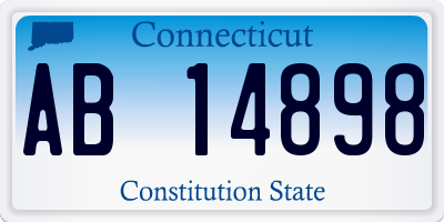 CT license plate AB14898
