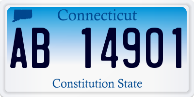 CT license plate AB14901