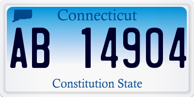 CT license plate AB14904