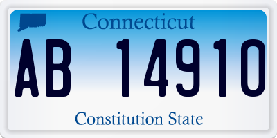 CT license plate AB14910