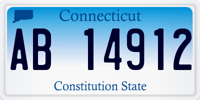 CT license plate AB14912