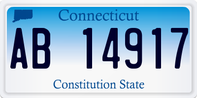 CT license plate AB14917