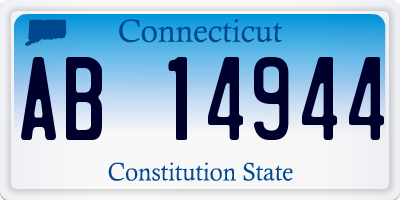 CT license plate AB14944