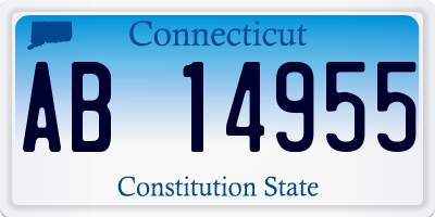 CT license plate AB14955