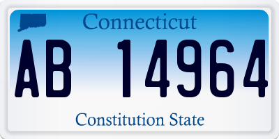 CT license plate AB14964