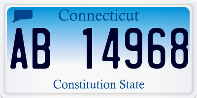 CT license plate AB14968