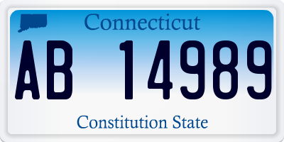 CT license plate AB14989