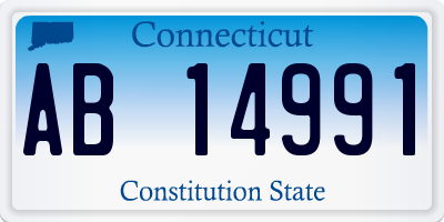 CT license plate AB14991