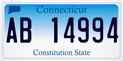 CT license plate AB14994